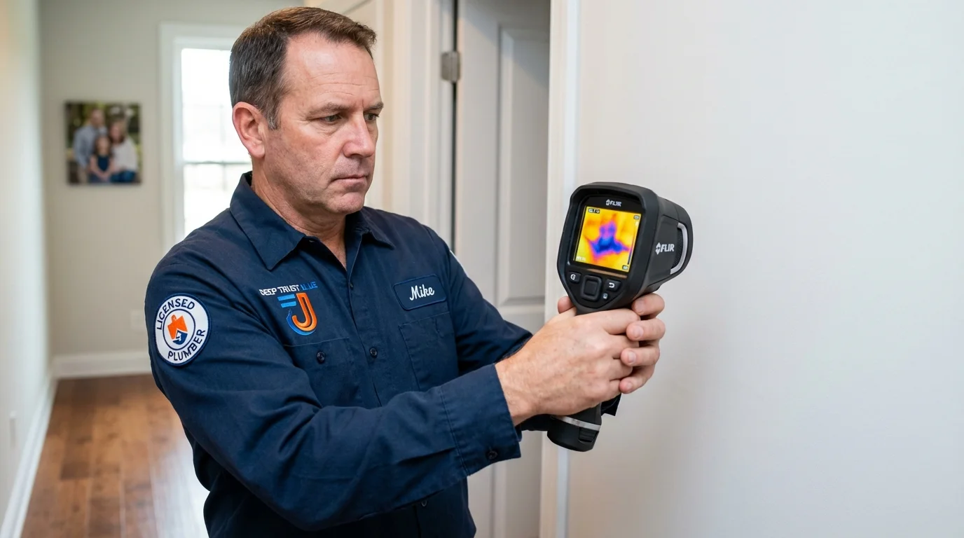Thermal imaging leak detection by Johns Plumbing LLC in McDonough